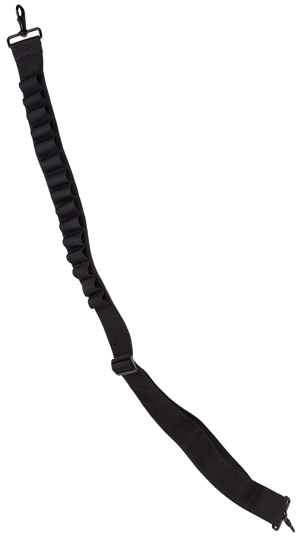 Blackhawk 43SS15BK Shotgun Shell Sling Black Nylon Webbing 2" Wide Shell Loops Adjustable Two-Point Design