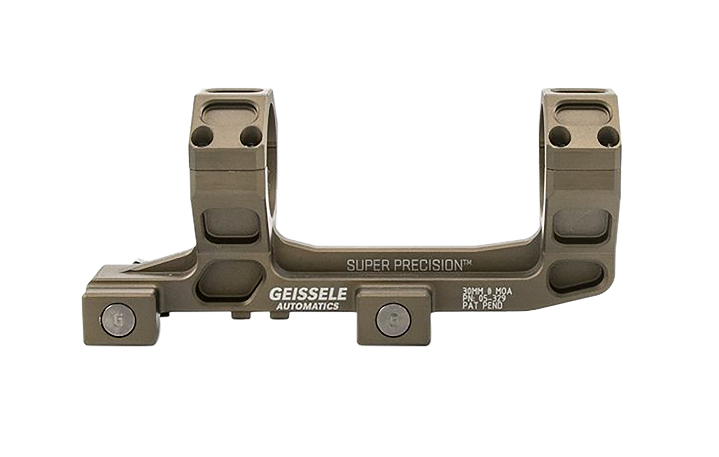 Geissele Automatics  Super Precision Scope Mount (Vortex 1-6) Scope Mount/Ring Combo Desert Dirt Color Anodized