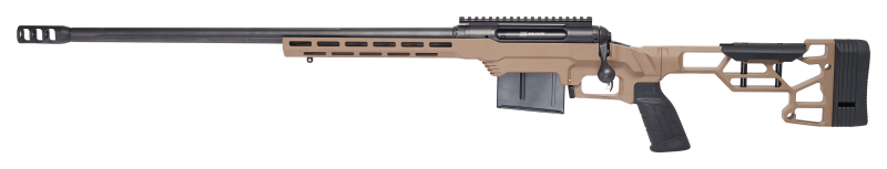 Savage Arms 57696 110 Precision 6.5 Creedmoor 10+1 24", Matte Black Rec/Barrel, Flat Dark Earth Cerakote MDT LSS XL Chassis, Polymer Grip, Left Hand