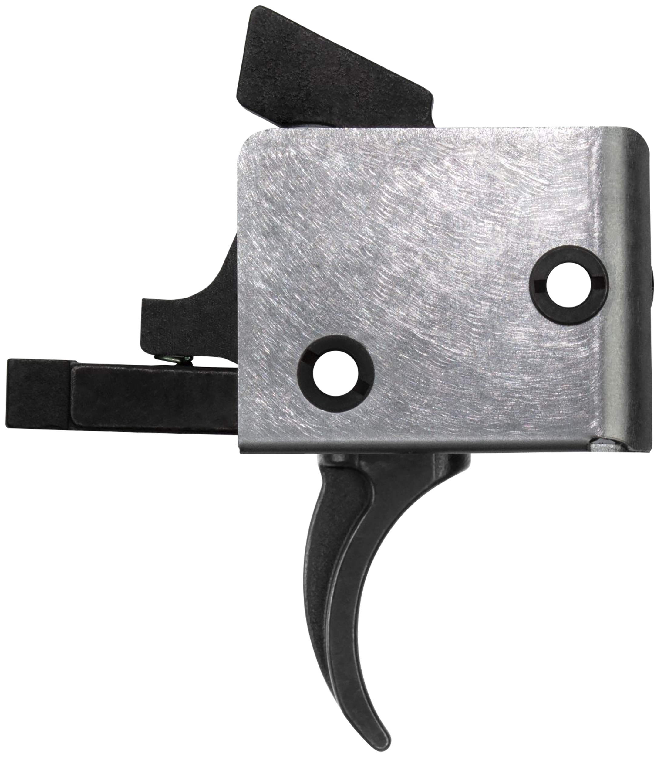 CMC Triggers 95501 Drop-In PCC Single-Stage Curved Trigger w/ 3-3.50 lbs Draw Weight & Black/Silver Finish