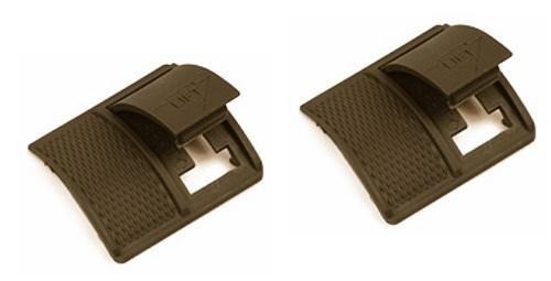 Weaver Short Locking Rail Panel Short - 1.6" Short 2 pk - Dark Earth