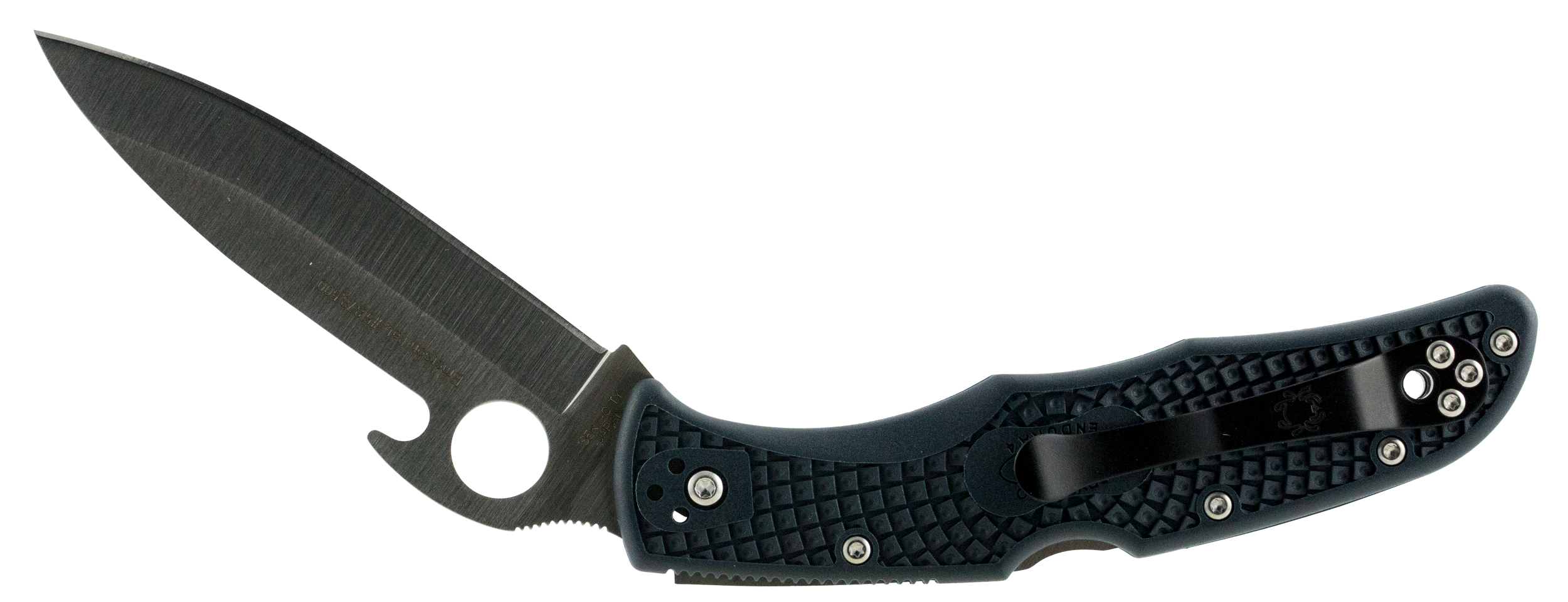 Spyderco C10PGYW Endura 4 Lightweight 3.81" Folding Drop Point Plain VG-10 SS Blade/Gray FRN Handle Includes Pocket Clip