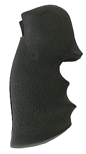 Hogue 46000 OverMolded Monogrip Black Rubber with Finger Grooves for Colt Python