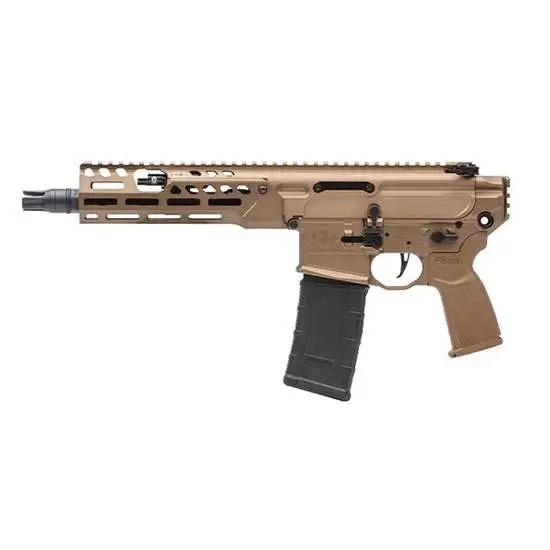 dSIG MCX SPEAR LT 300BLK PSTL FDE 9"BBL, 8"LW HG, FLAT TRIG