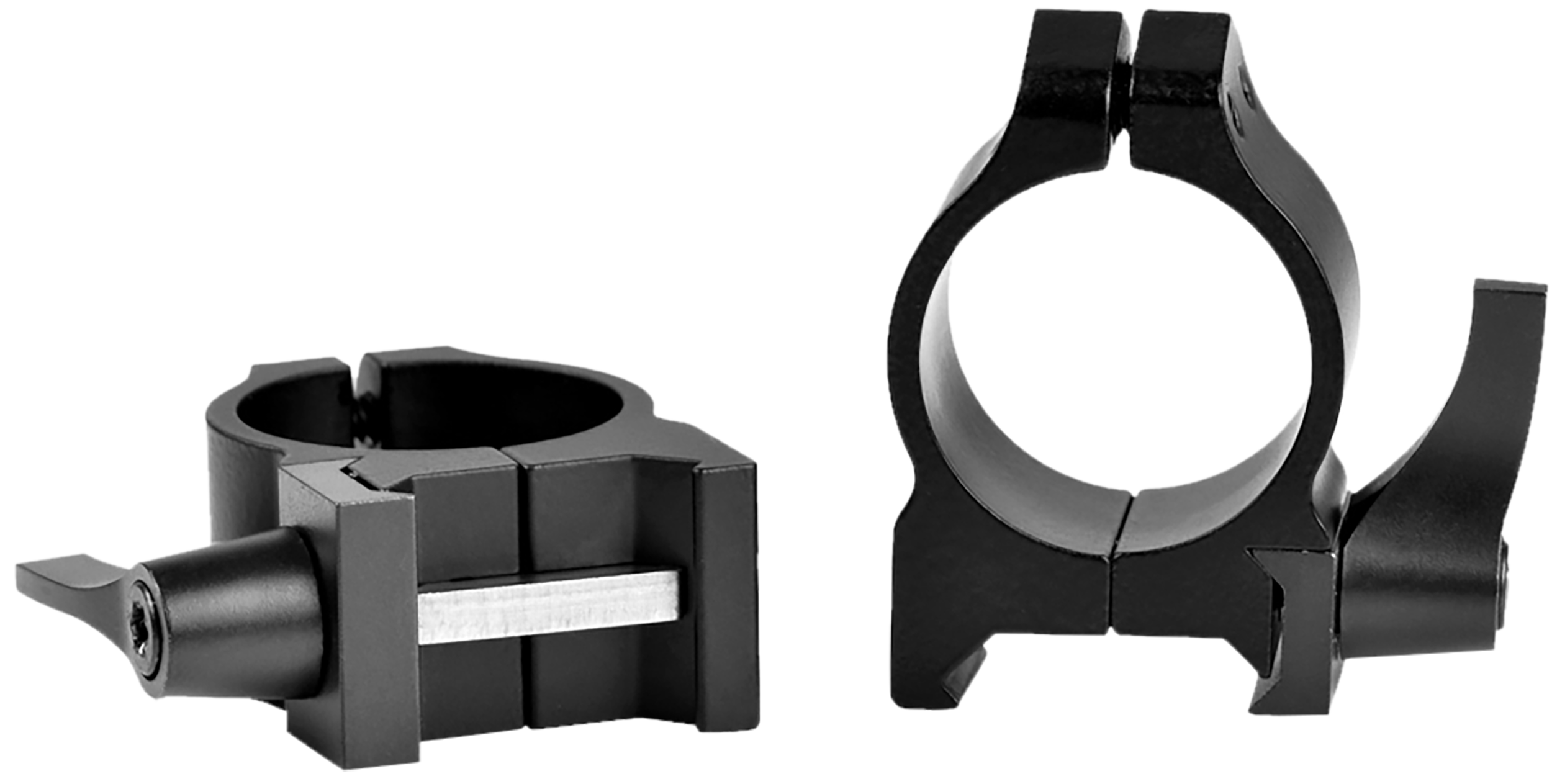 Warne 200LM Vertical Rings Maxima Matte Black 1" Low Quick Detach 0 MOA