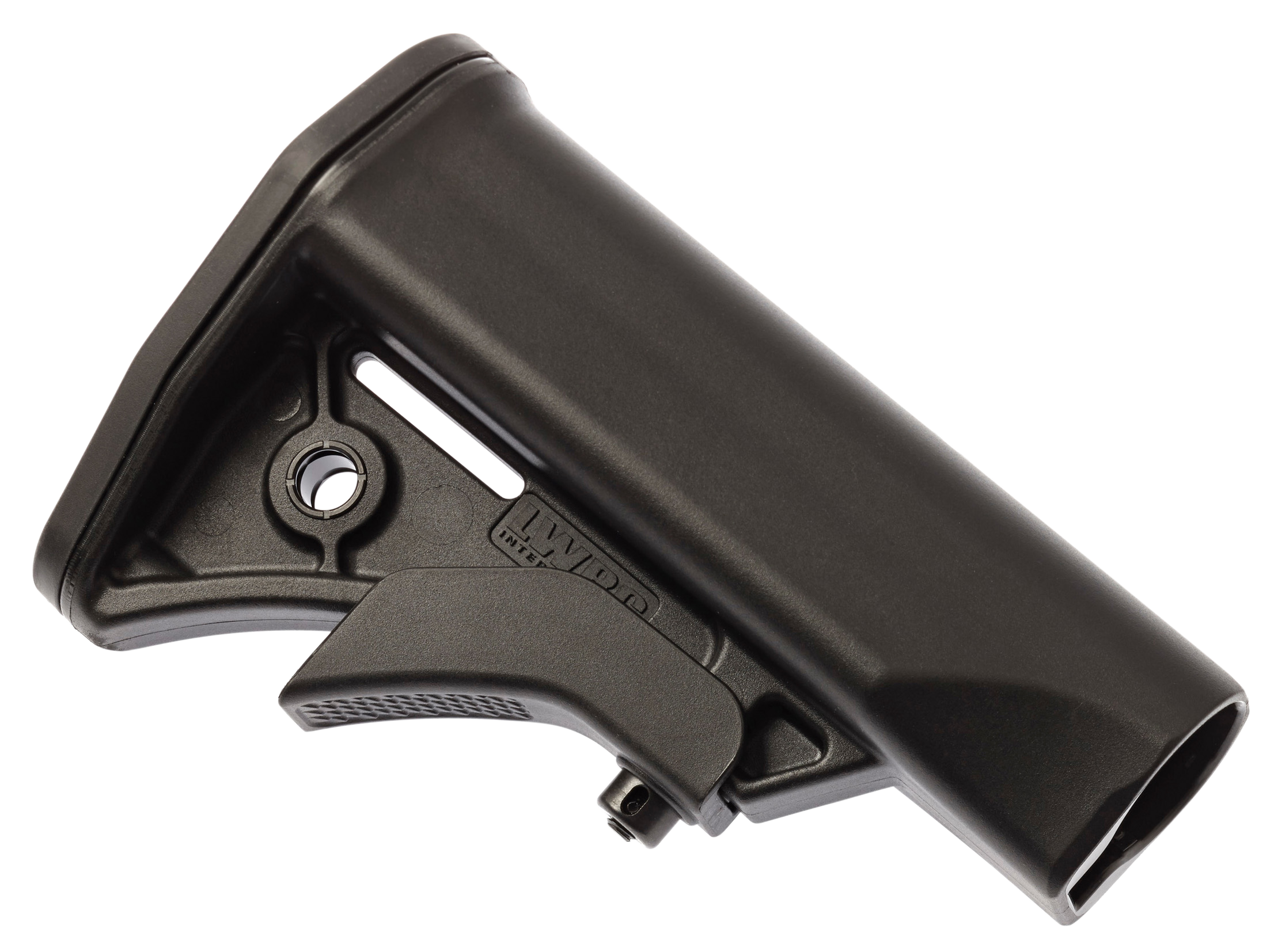 LWRC 2000124A01 Compact Black Synthetic Adjustable for AR-15, M16 with Mil-Spec Tube (Tube Not Included)