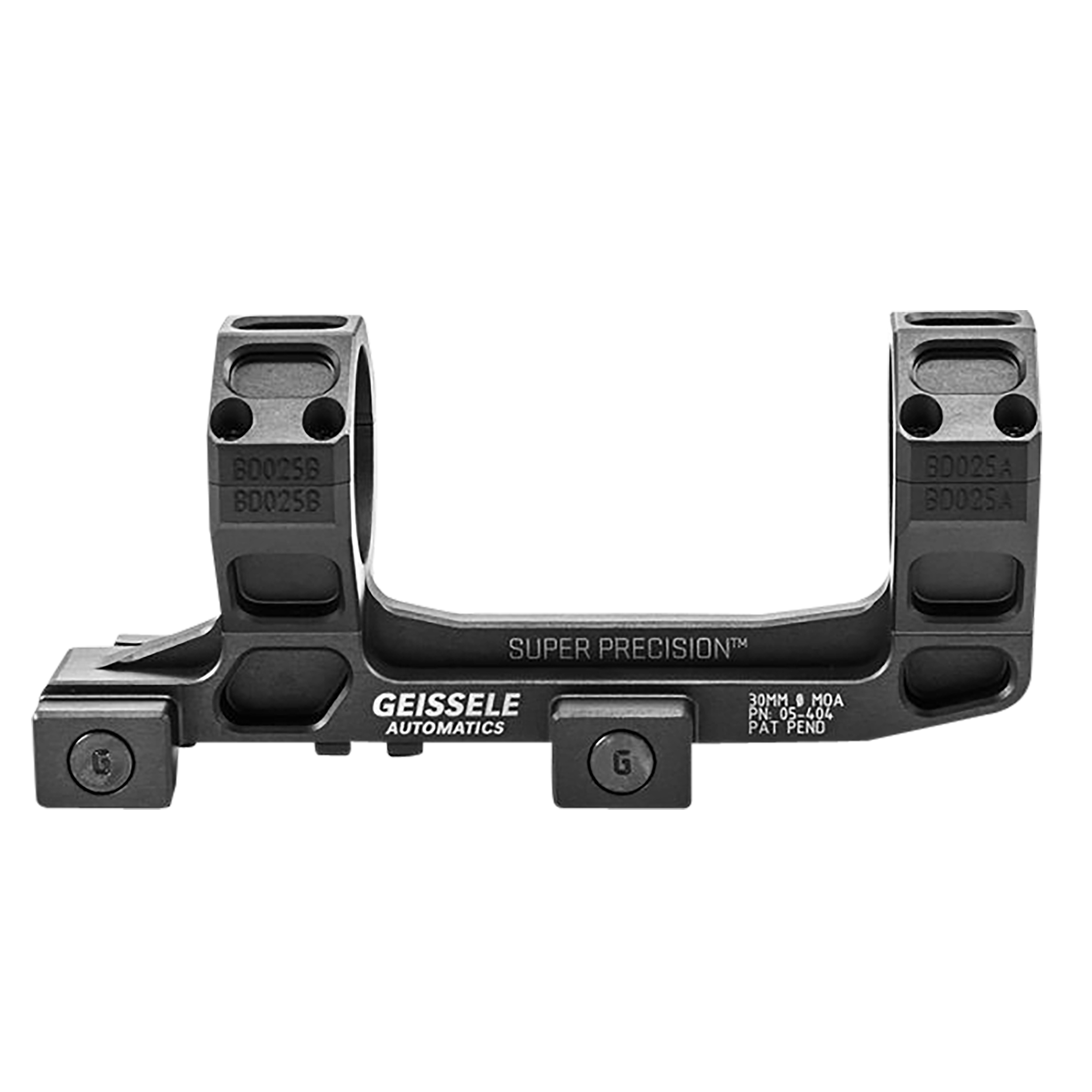 Geissele Automatics 05404B AR15 Super Precision Scope Mount/Ring Combo Black Anodized