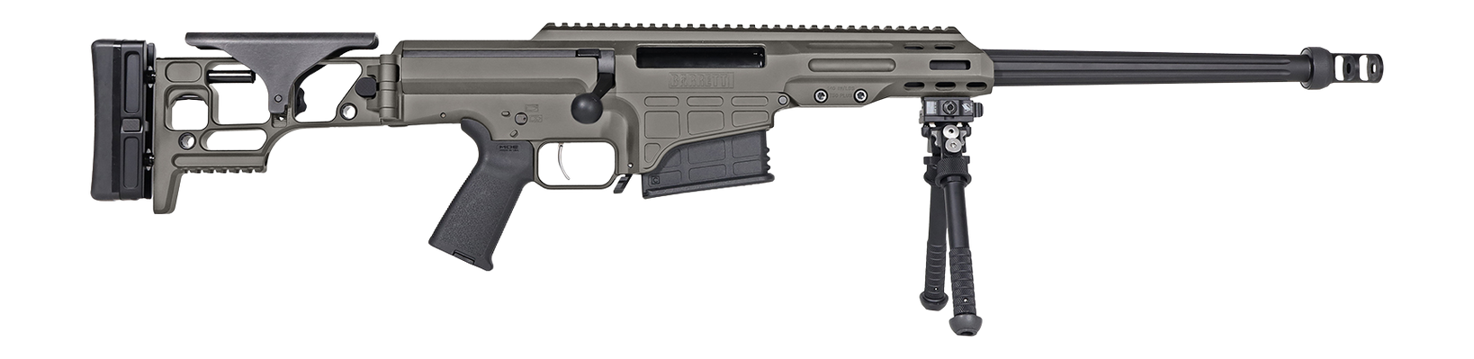 Barrett 20169 MRAD Covert 6.5 Creedmoor 10+1 17" Black Match Grade Fluted Barrel, Tungsten Gray Cerakote Aluminum Receiver w/Picatinny Rail, M-LOK Handguard, Side Folding w/Adj Comb Black Polymer Stoc