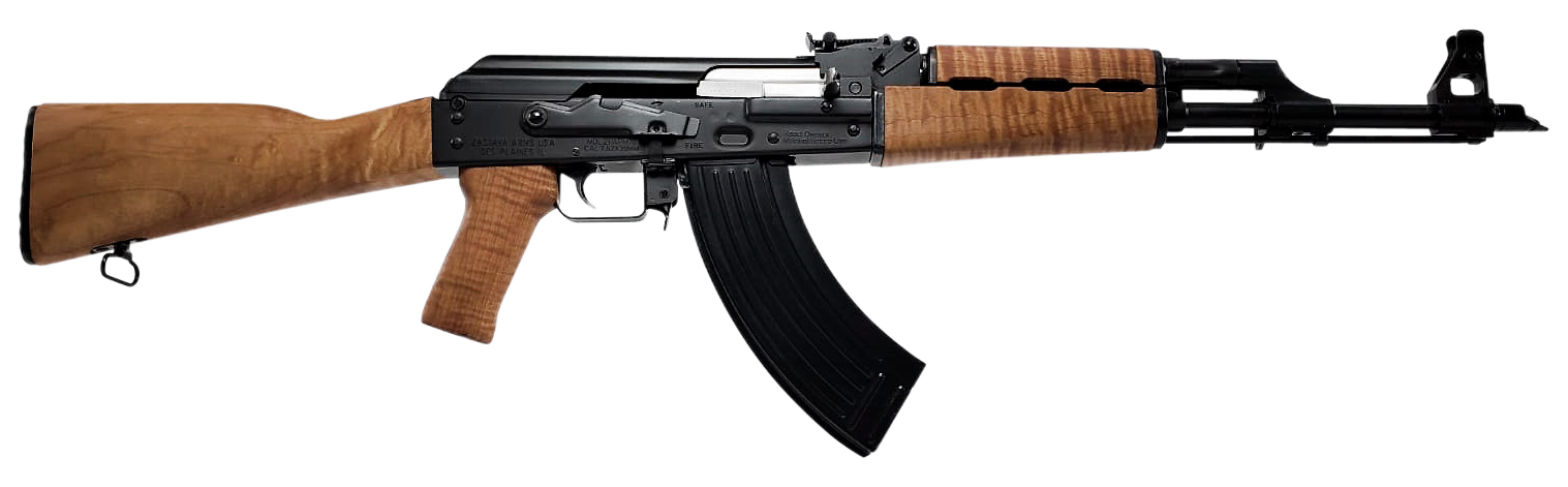 Zastava Arms Usa ZR7762LM ZPAP M70 7.62x39mm 30+1 16.30" Barrel, Black Barrel/Rec, Tiger Stripe Light Maple Grip & Fixed Stock