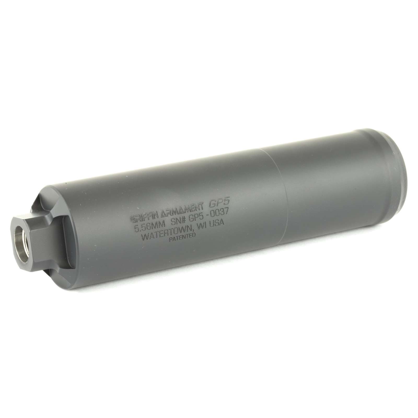 GRIFFIN ARMAMENT GP5 223/5.56 SUPPRESSOR DIRECT THREAD BLACK