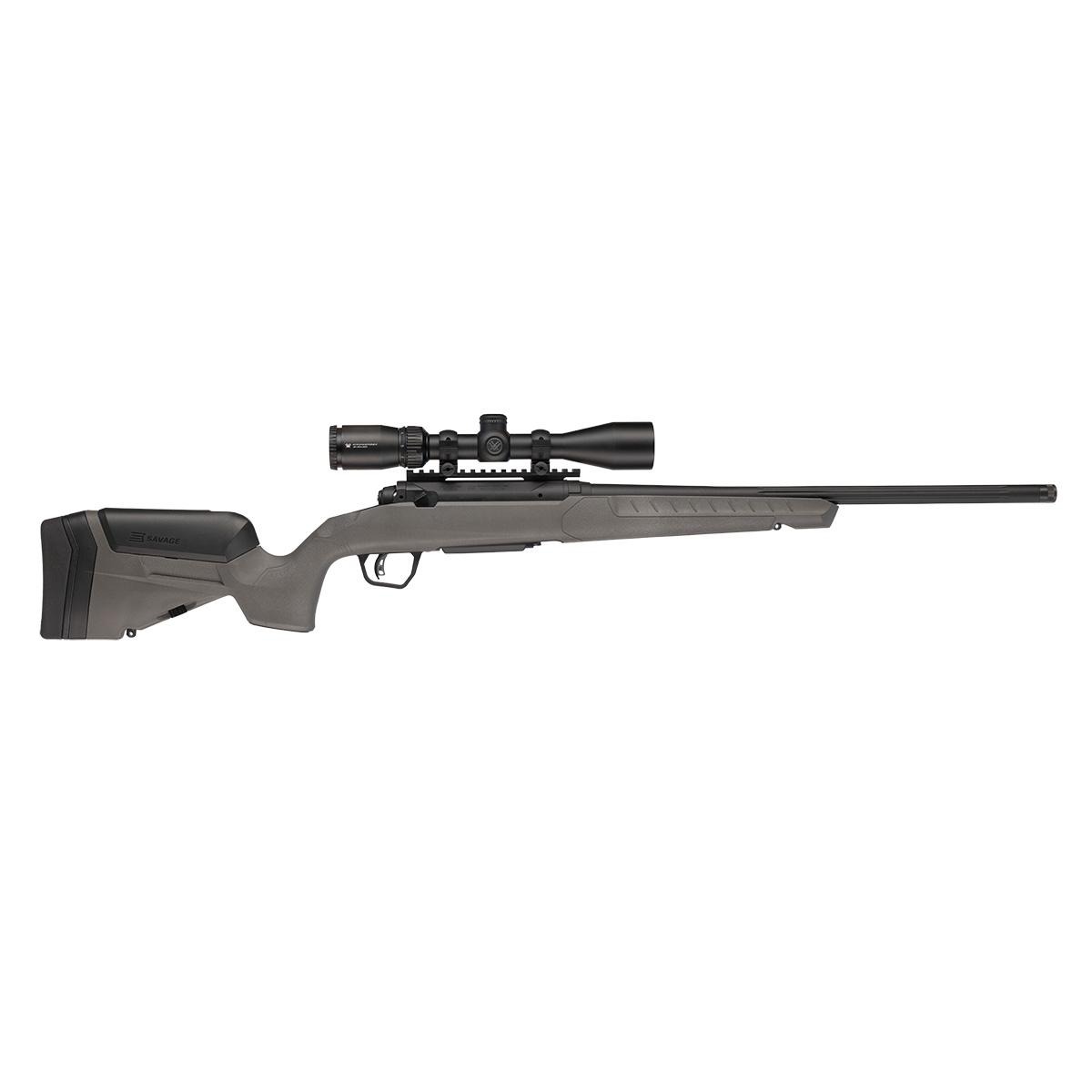 Savage 110 Trail Blazer LH XP Rifle 400 Legend 4rd Capacity 20" Threaded Fluted Barrel Flat Dark Gray Stock w/Crossfire II 3-9x40