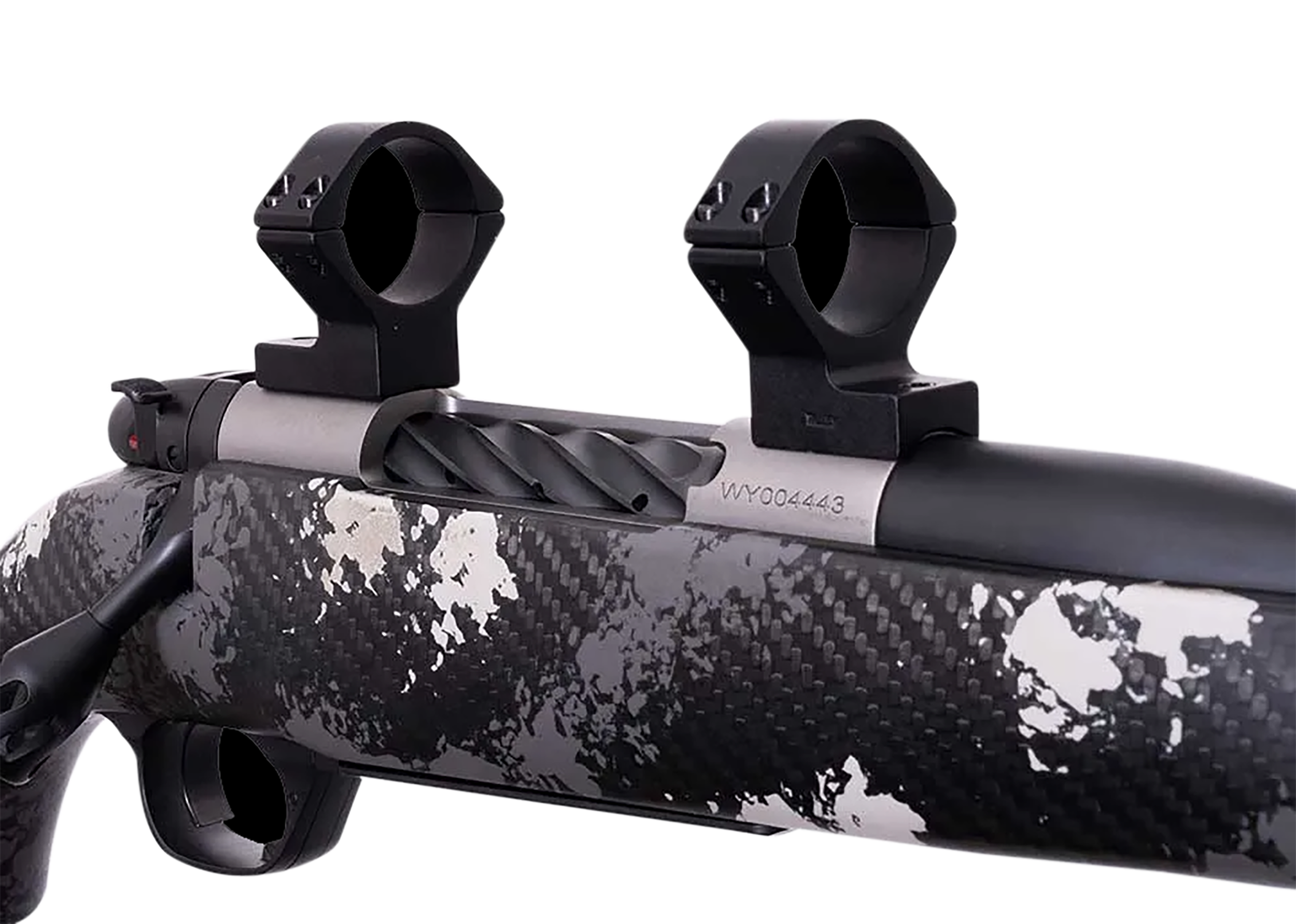 Weatherby W740705 Scope Mount/Ring Combo  Matte Black Alloy 30mm Tube Weatherby Mark V Medium Rings Magnum 9-Lug Action