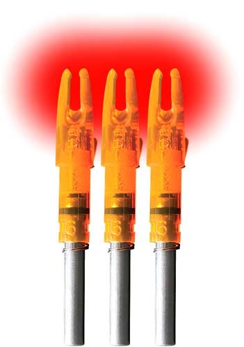 LUMENOK LIGHTED NOCK GT-SERIES HD ORANGE 3PK