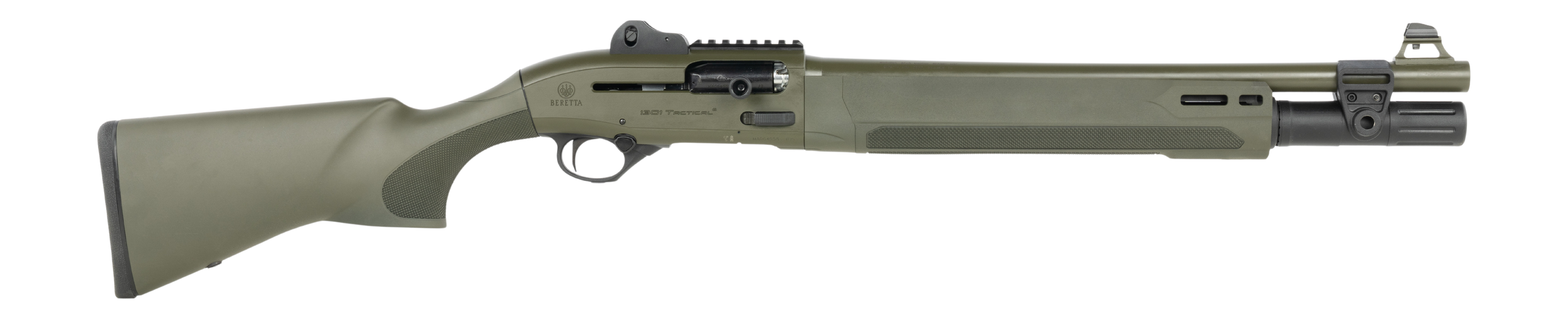 Beretta USA SPEC0809A 1301 Mod2 Tactical 12 Gauge Semi-Auto 3" 7+1 18.50" OD Green Steel Barrel, OD Green Cerakote Picatinny Rail Receiver, M-LOK Handguards, OD Green Fixed Synthetic Stock, Blemished