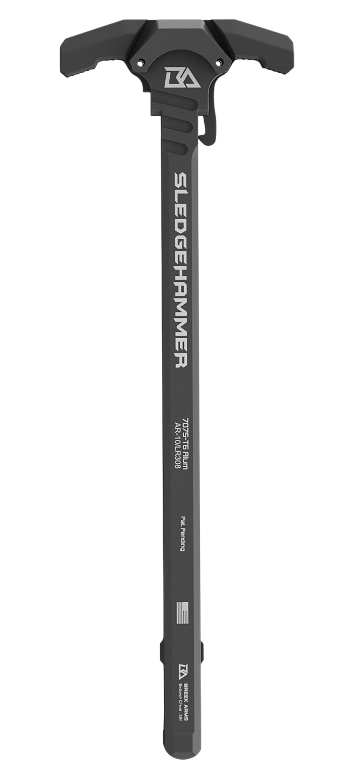 Breek Arms BRK6010 Sledgehammer Charging Handle AR-10/LR-308 Black Aluminum