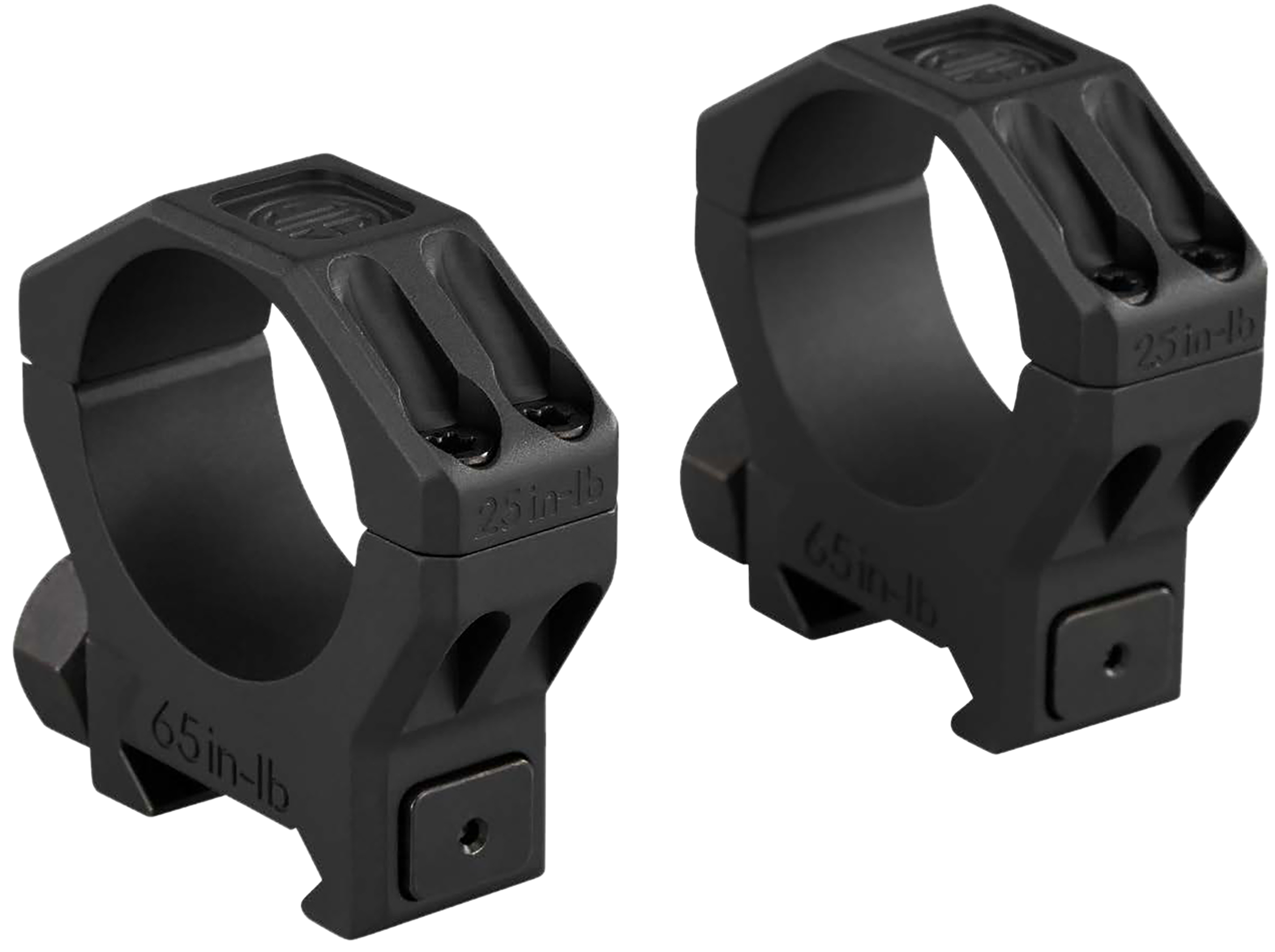 Sig Sauer Electro-Optics SOA63003 Alpha 6 Scope Ring Set Black Stainless Steel 30mm Tube High
