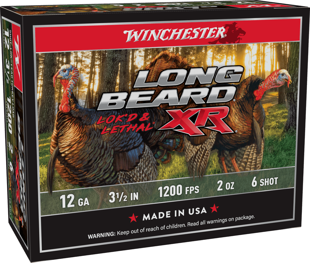 Winchester Ammo STLB12L6 Long Beard XR Shot-Lok 12Gauge 3.50" 2oz 6Shot 10 Per Box/10 Case