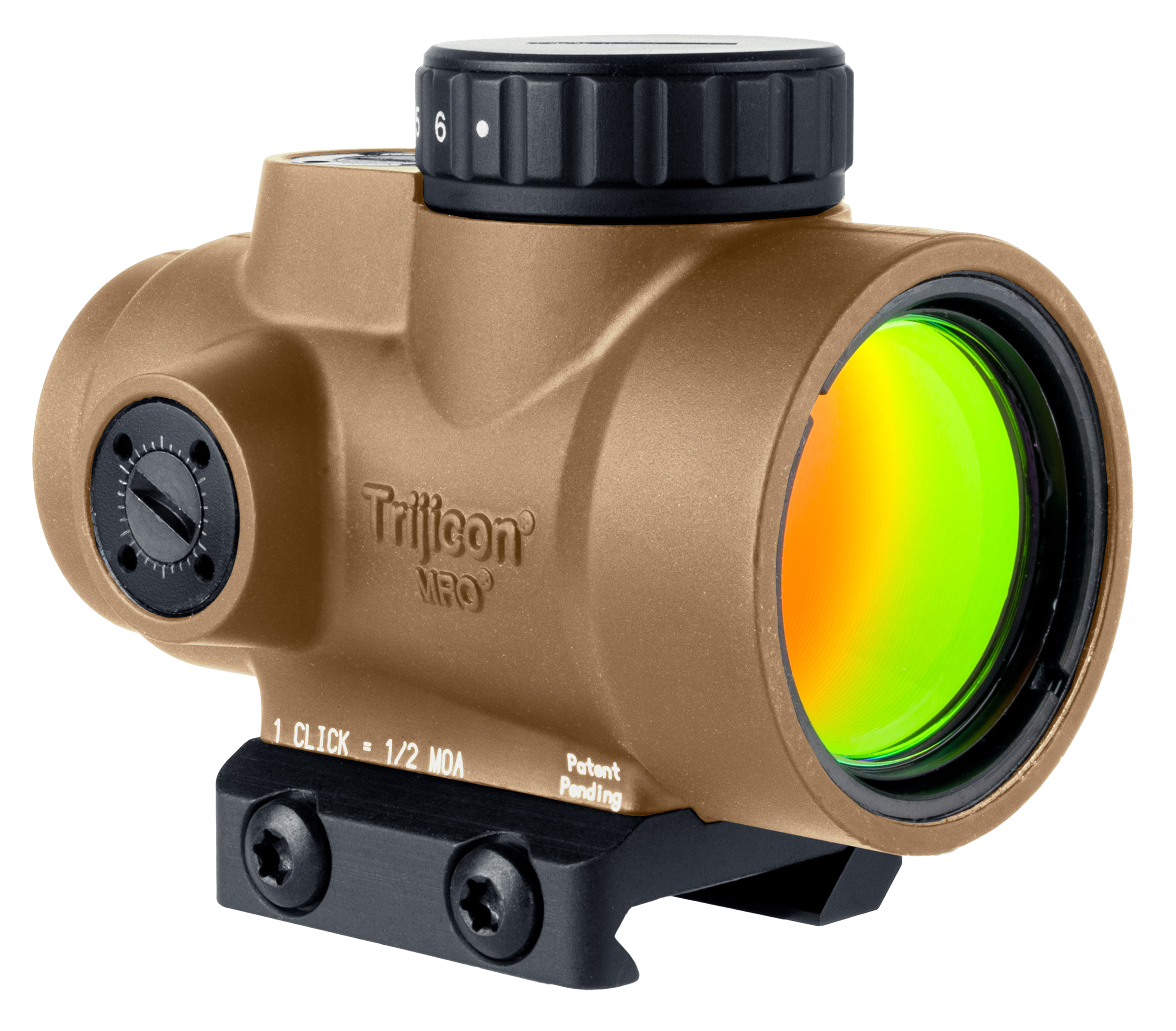 Trijicon 2200326 MRO SD Coyote Tan 1x25mm 2 MOA Red Dot Reticle Low Mount