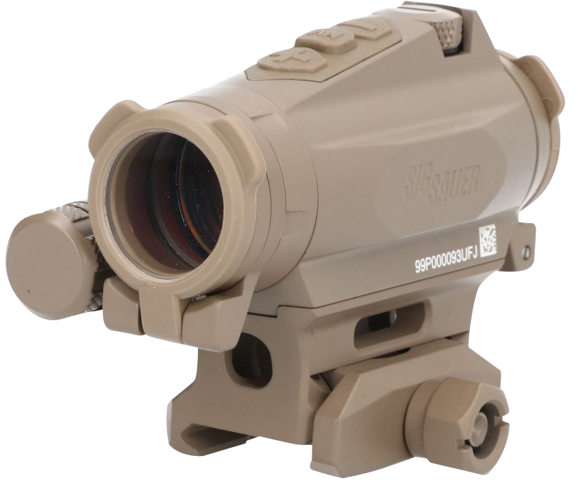 Sig Sauer Electro-Optics SOR44002 Romeo4XT-Pro  Flat Dark Earth 1 x 20 mm 2 MOA Red Ballistic Circle Dot Multi Reticle