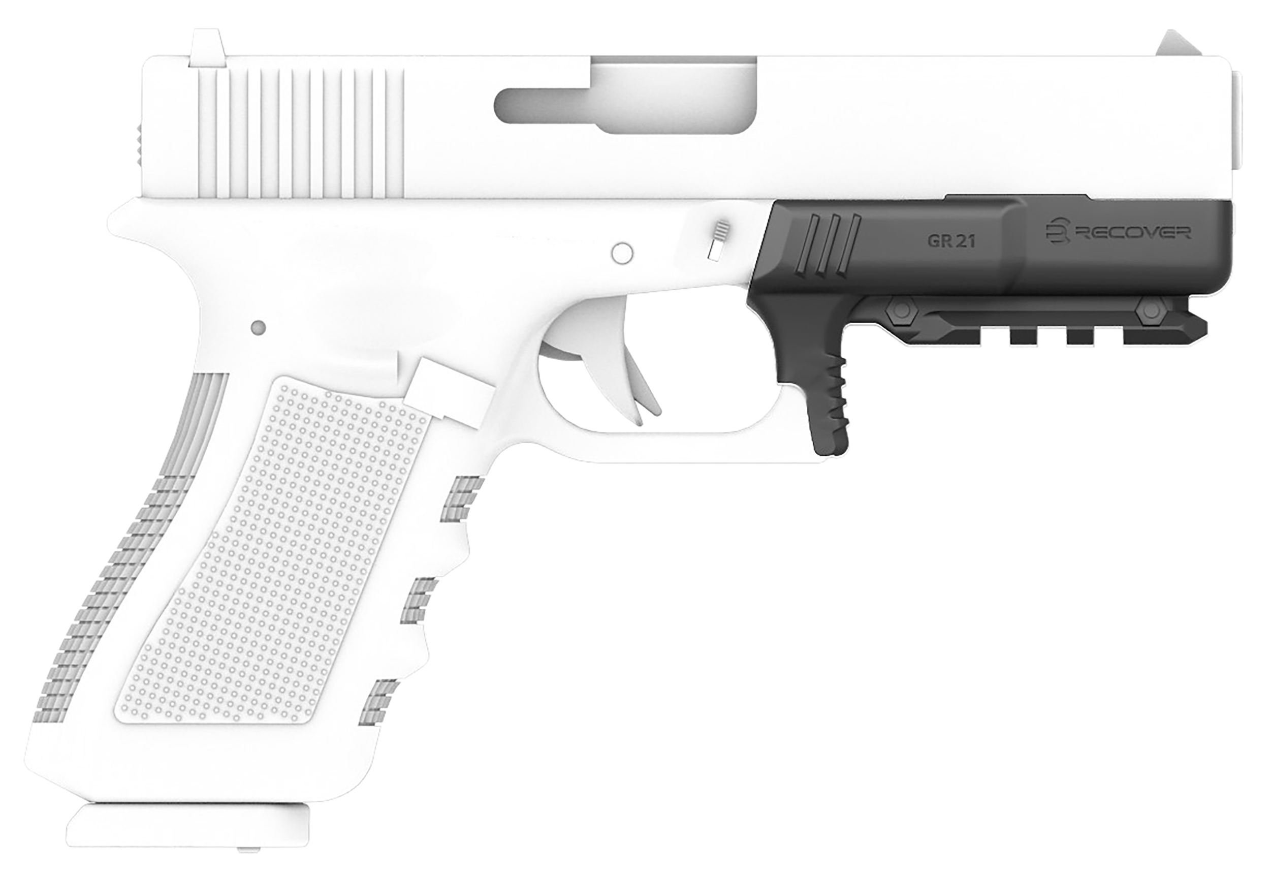 Recover Tactical GR2101 Rail Adapter for Glock 20 &21  Black
