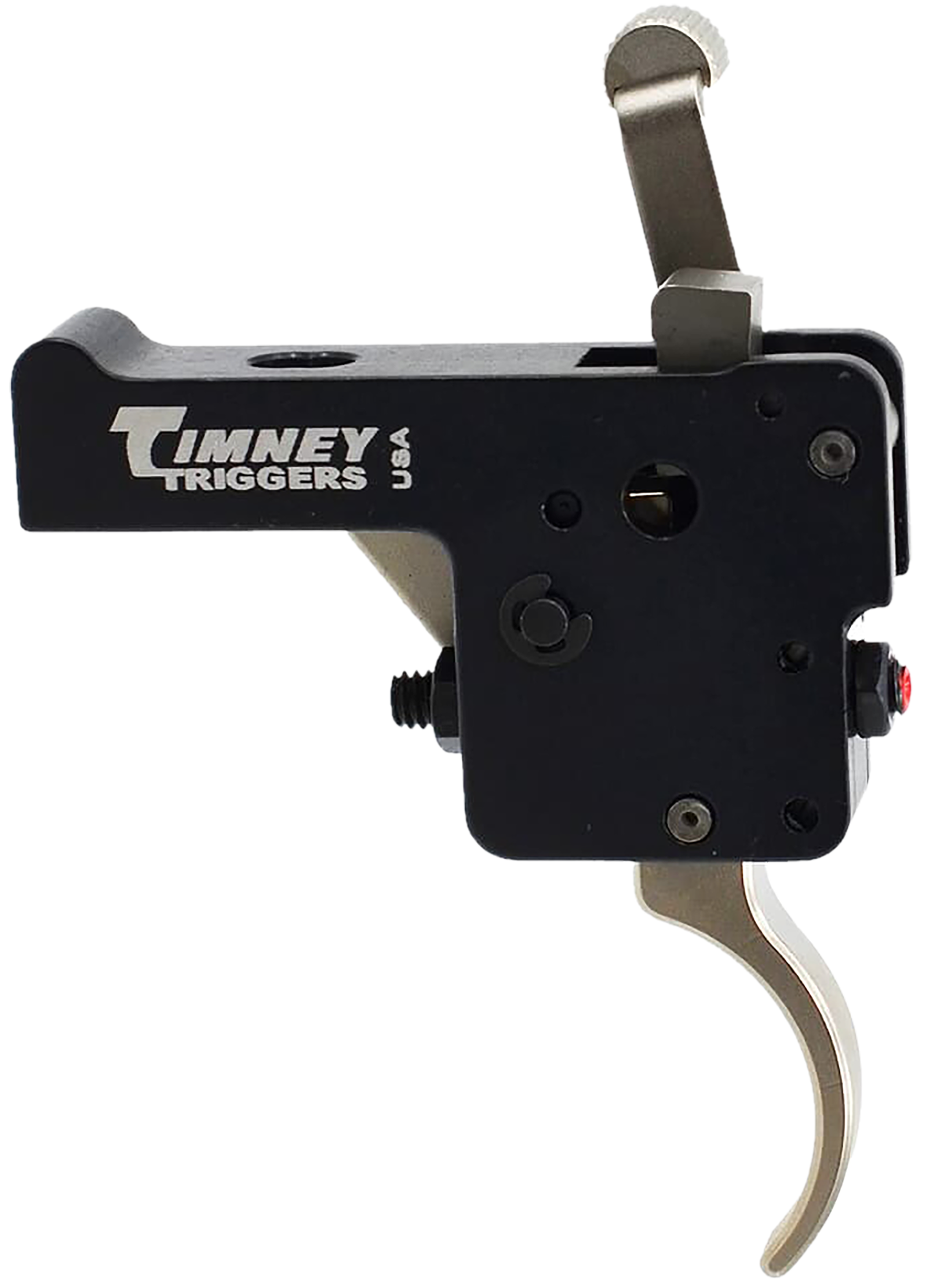 Timney Triggers 60916 Featherweight Deluxe  Curved Trigger with 3 lbs Draw Weight & Black/Nickel Finish for Howa 1500