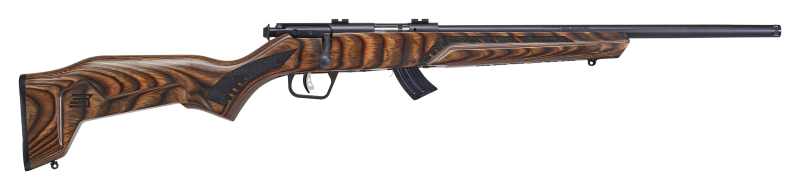 Savage Arms 26737 Mark II Minimalist Full Size 22 LR 10+1 18" Matte Black Steel Threaded Barrel, Matte Black Carbon Steel Drilled & Tapped Receiver, Boyd's Minimalist Natural Brown Laminate Stock