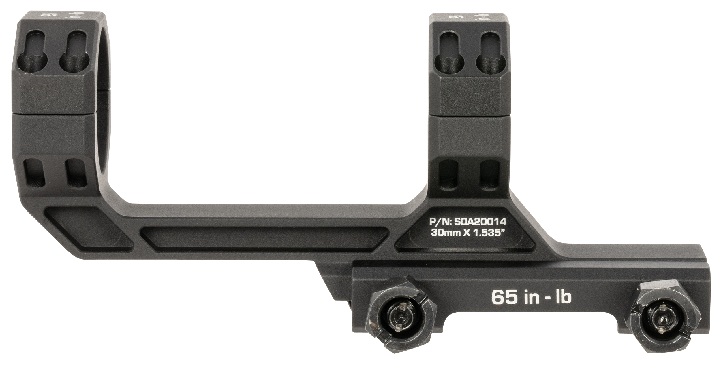 Sig Sauer Electro-Optics SOA20015 Alpha MSR Scope Mount/Ring Combo Black Anodized 34mm | 0 MOA