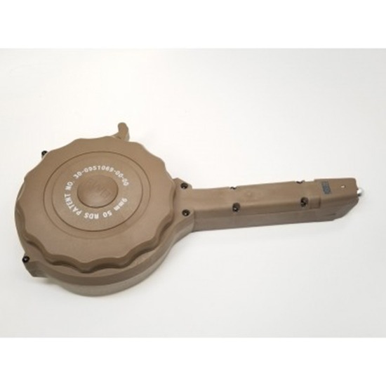 RWB DRUM MAG GLOCK 9MM 50RD TAN POLYMER (20)