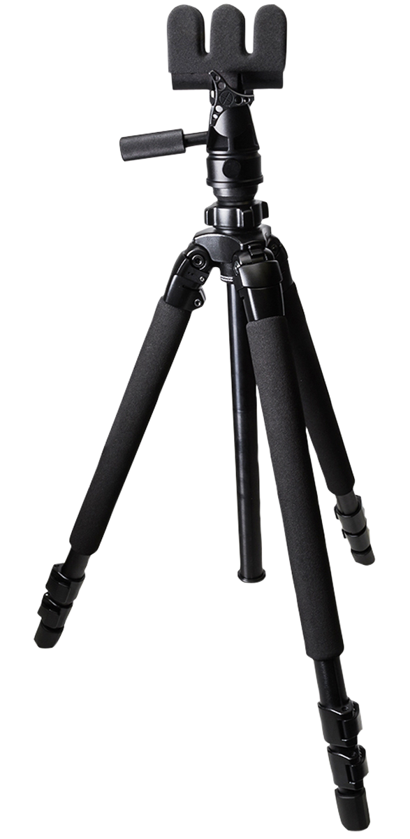 KOPF Jager KJ85001K K700 AMT Tripod made of Aluminum with Black Finish, Pivoting Reaper Grip, 360 Degree Pan & 3-Level Leg Extensions