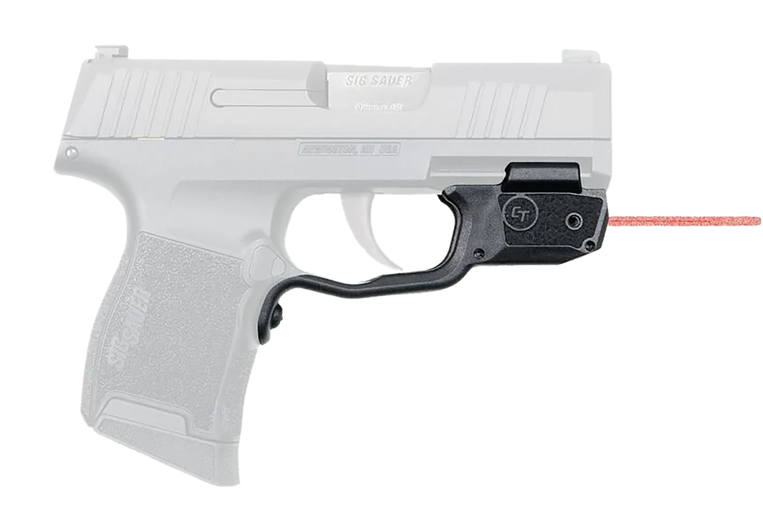 Crimson Trace 0181501 Laserguard  Fits Sig P365/P365XL/P365SAS, Red Laser Black Polymer Trigger Guard Mount