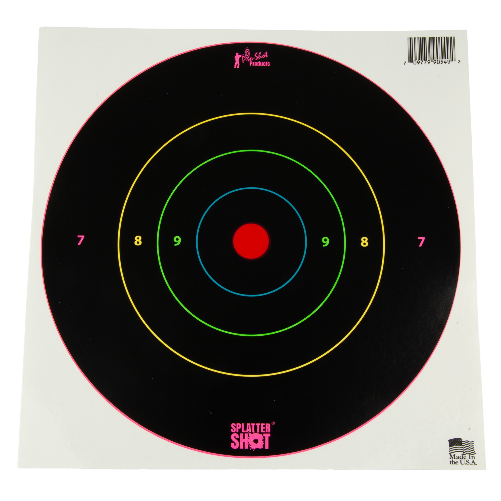 PROSHOT 8" MULTI CLR BULLSEYE 6PK