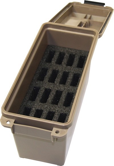 MTM TACTICAL MAGAZINE CAN DARK EARTH HOLDS 16 1911 MAGS