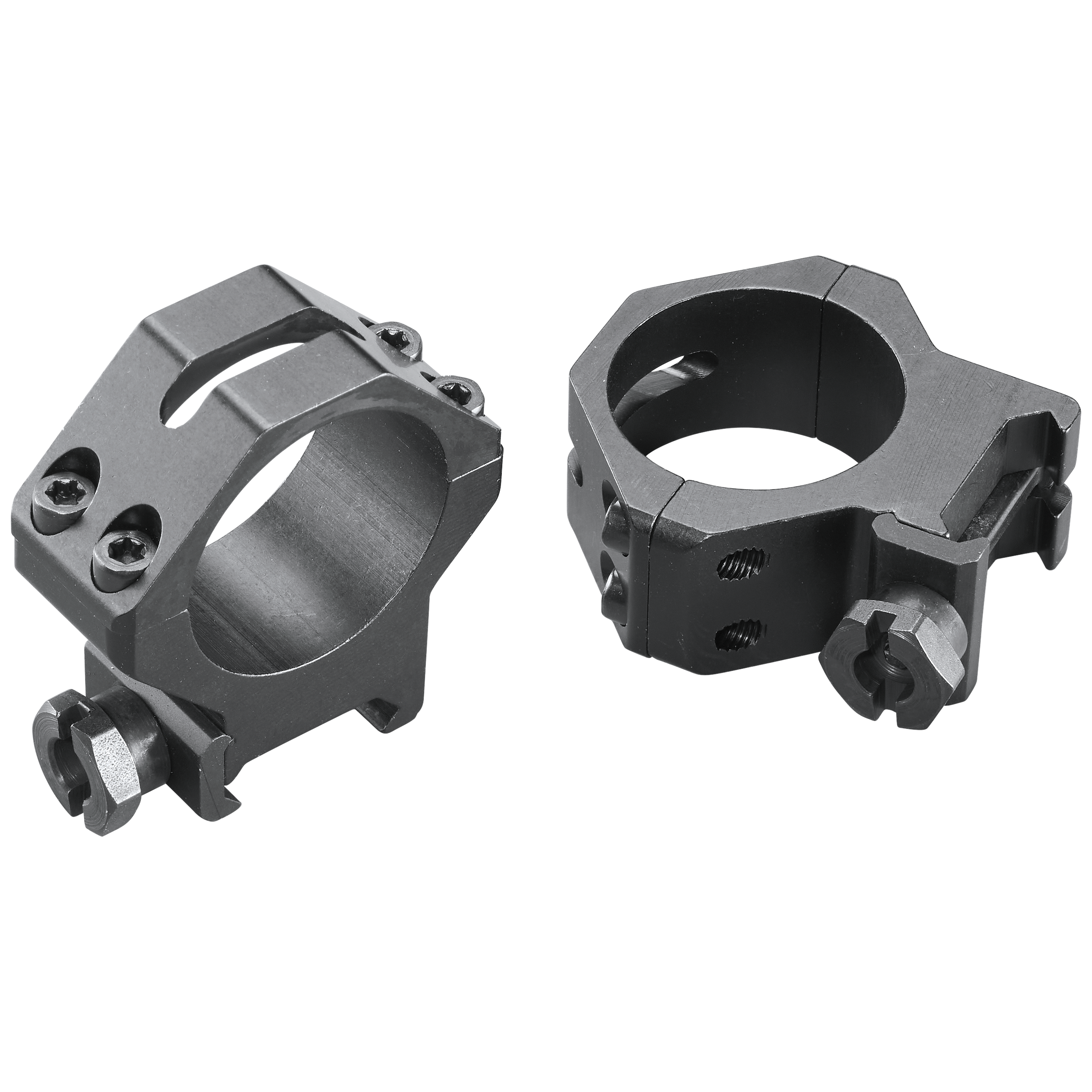 Weaver Mounts 48365 Four-Hole Skeleton Rings Matte Black 30mm Medium