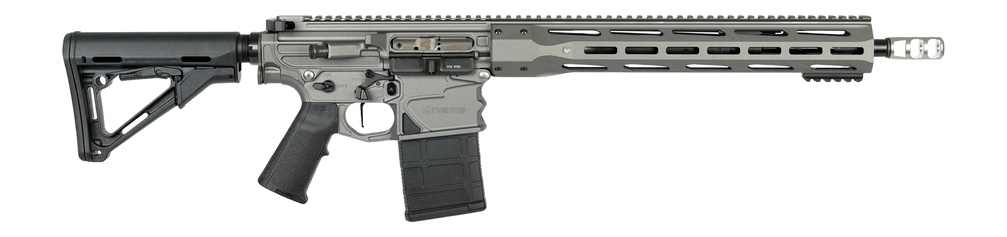 Nemo Arms XO308-16SS XO Steel 308 Win 20+1 16" Black Threaded Barrel, Tungsten Anodized Aluminum Receiver w/Picatinny Rail, M-LOK Handguard, Magpul CTR Black Polymer Stock, Black Magpul MIAD Grip, Amb