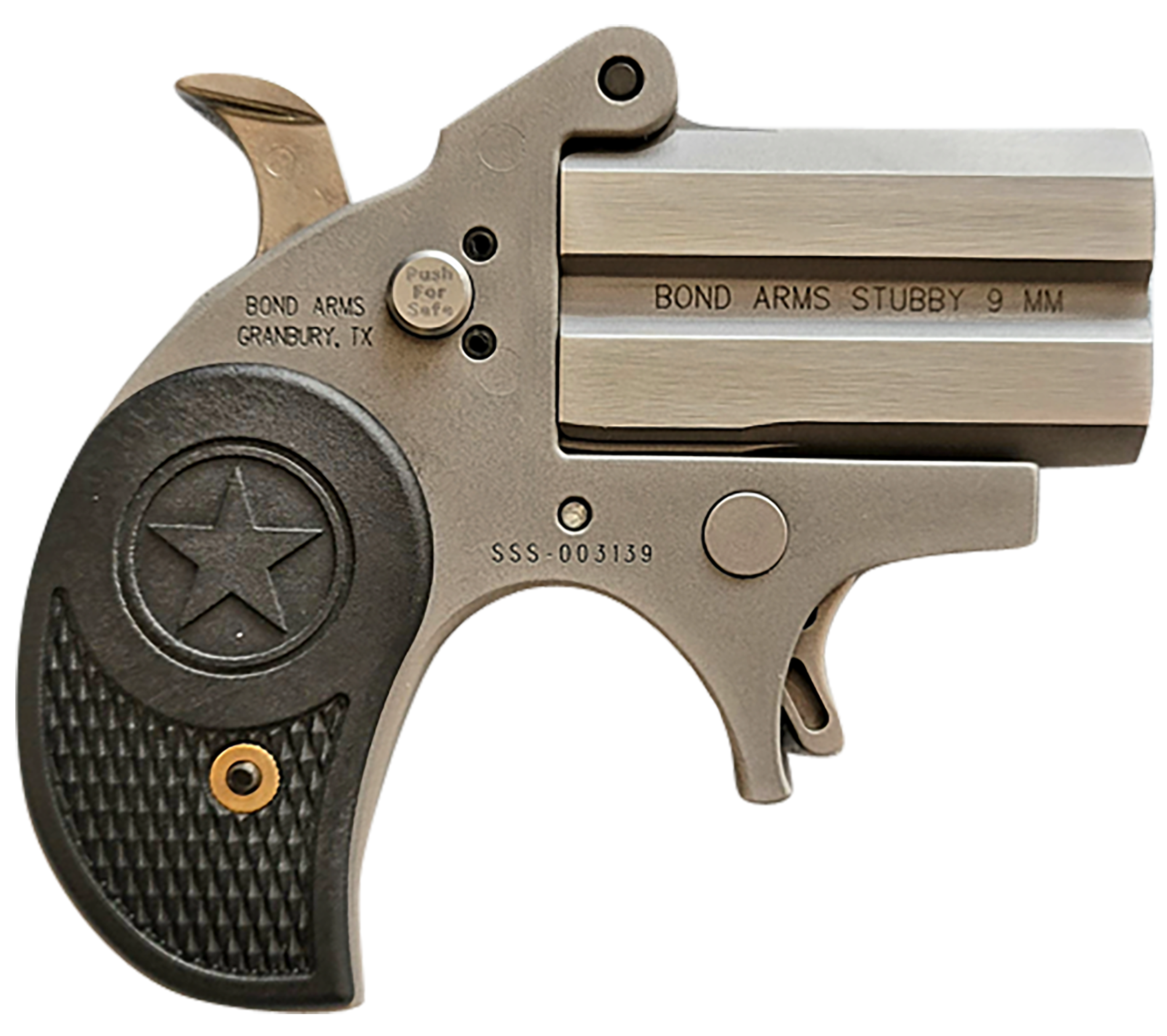 Bond Arms BASTB Stubby Stinger RS 380 ACP 2rd Shot 2.20" Steel Frame Black Textured Polymer Grips Right Hand