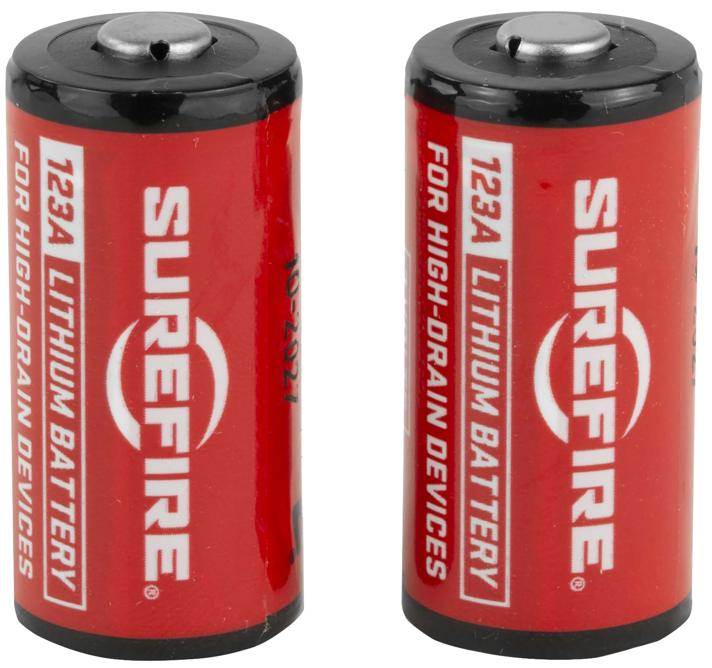 SureFire SF2CB 123A Batteries Red/Black 3.0 Volts 1,500 mAh (2) Single Pack