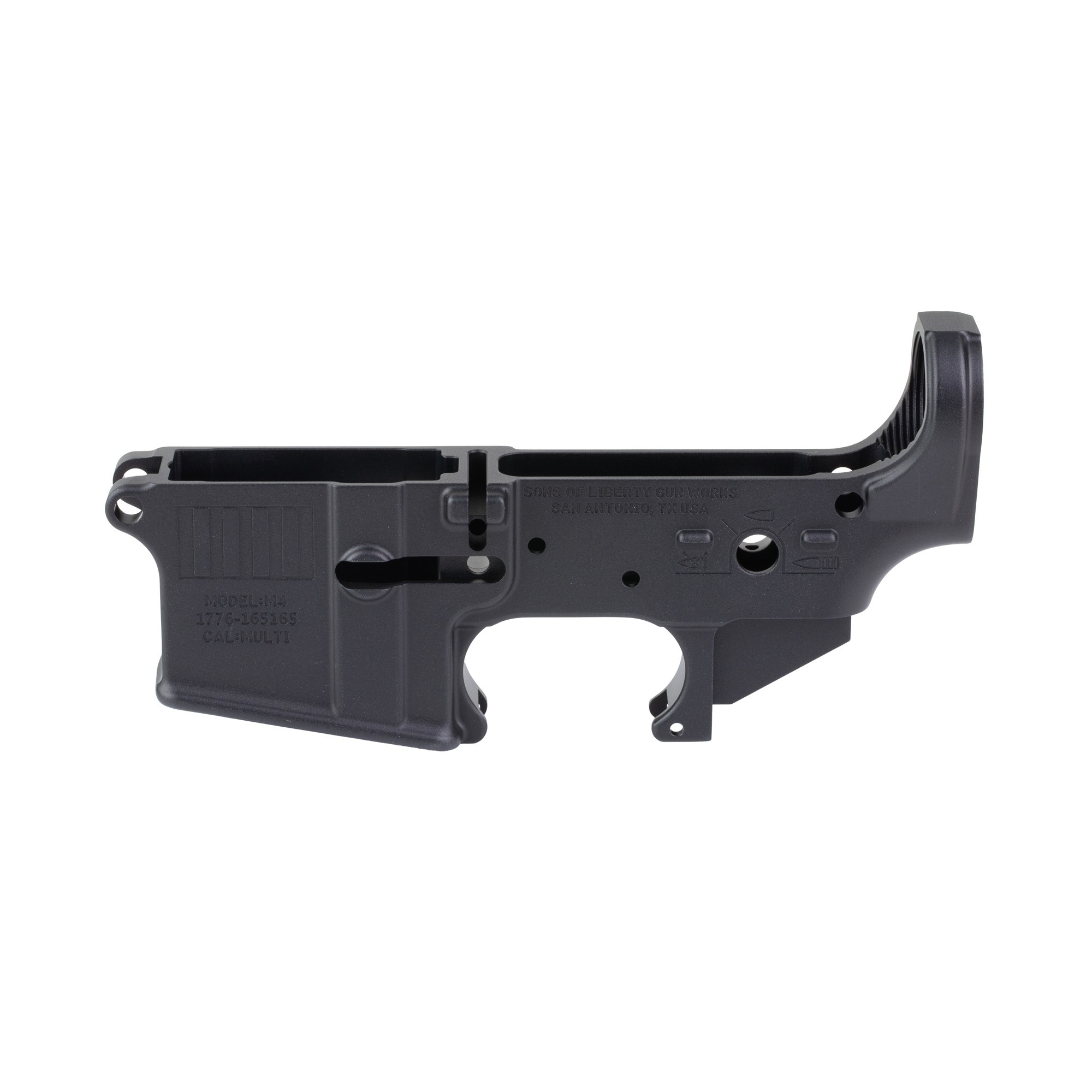 Sons of Liberty Gun Works Rebellious Stripes AR-15 Stripped Lower Receiver