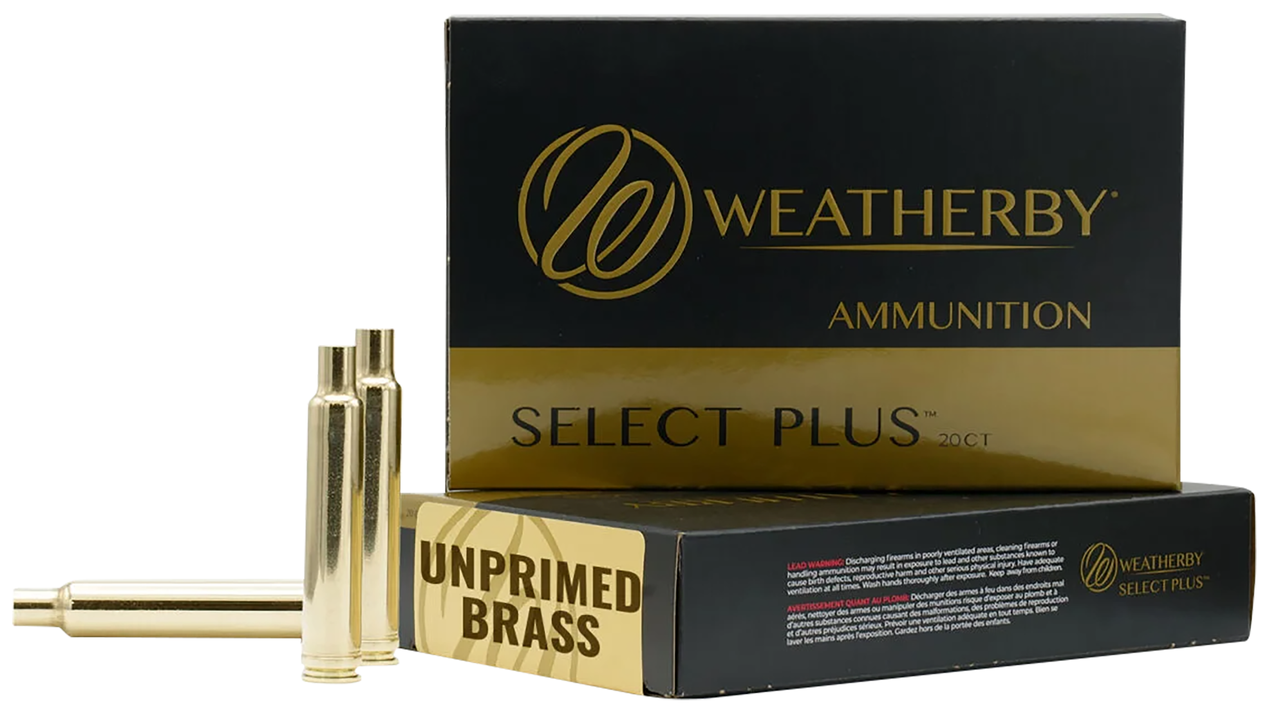 Weatherby BRASS257 Unprimed Cases  257WthbyMag Rifle Brass 20/Box