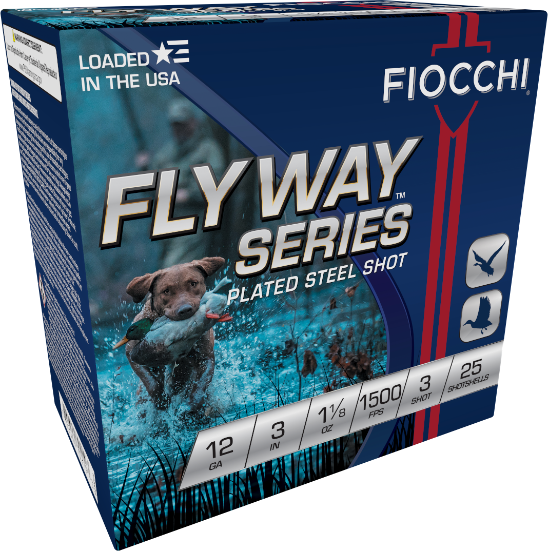 Fiocchi 123ST3 Flyway  12Gauge 3" 1 1/8oz 3Shot 25 Per Box/10 Case