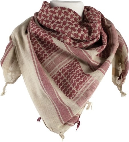 RED ROCK SHEMAGH HEAD WRAP TAN/BROWN