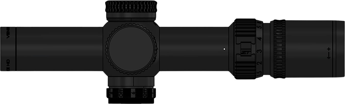 Zero Tech Optics VG11028F-IR Vengeance HD Black 1-10x28mm