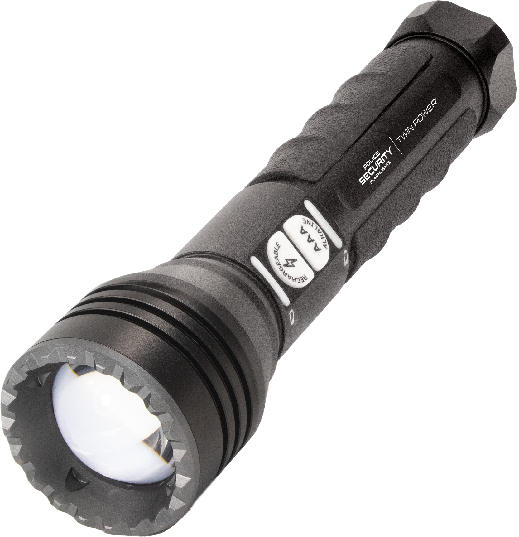 Lb Marketing 97741 Twin Power Long Throw Flashlight Black 220/450 Lumens White LED