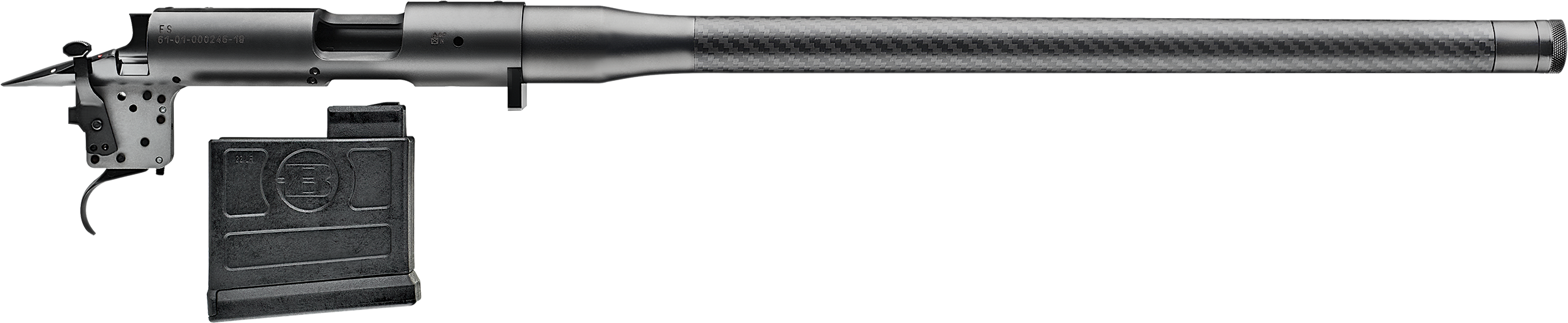 Bergara Rifles B14RBA002 B-14  Action Kit 22 LR Bolt Action 18" Right Hand Threaded Barrel Carbon Fiber