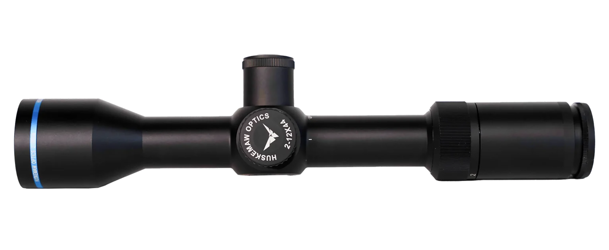 Huskemaw Optics 10212BD Blue Diamond  Black 2-12x44mm 30mm Tube, HuntSmart Reticle