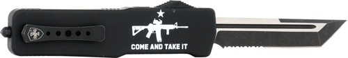 TEMPLAR KNIFE LARGE ZINC OTF COME & TAKE IT AR 3.5" D2!!