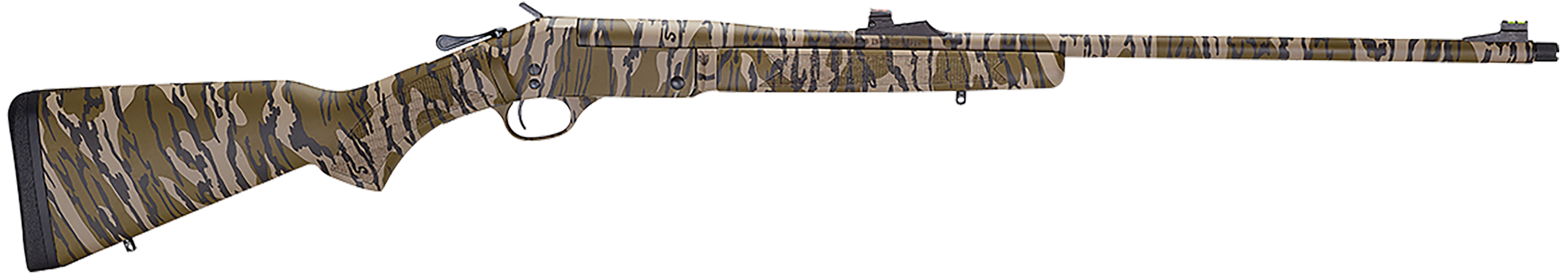 Henry H015T410 Turkey Full Size 410 Gauge Break Open 3" 1rd 26" Mossy Oak Bottomland Single Shot Barrel, Drilled & Tapped Steel Receiver, Fixed Mossy Oak Bottomland Wood Stock, Right Hand
