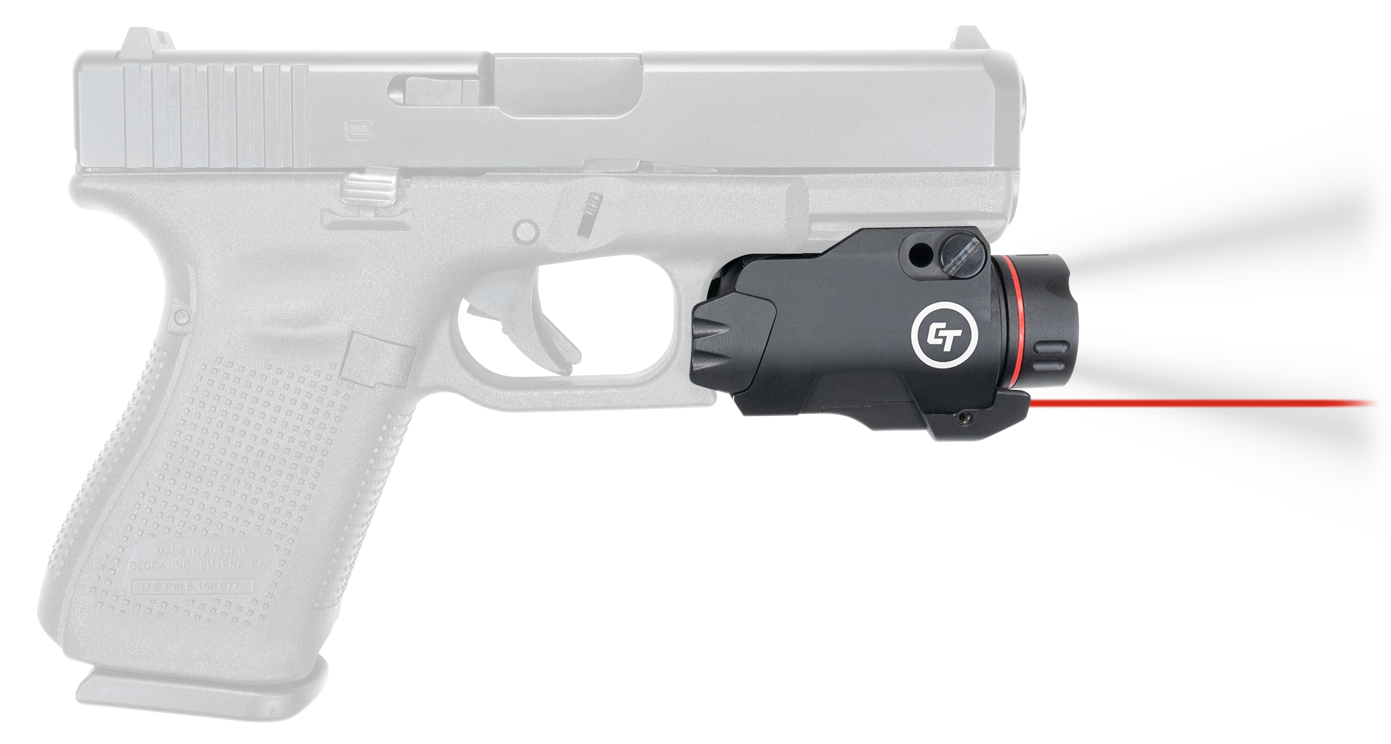 Crimson Trace 0177301 Rail Master Pro Red Laser/White Light 5mW/400 Lumens, Output 633nM Wavelength, Picatinny/Weaver Rail Mount