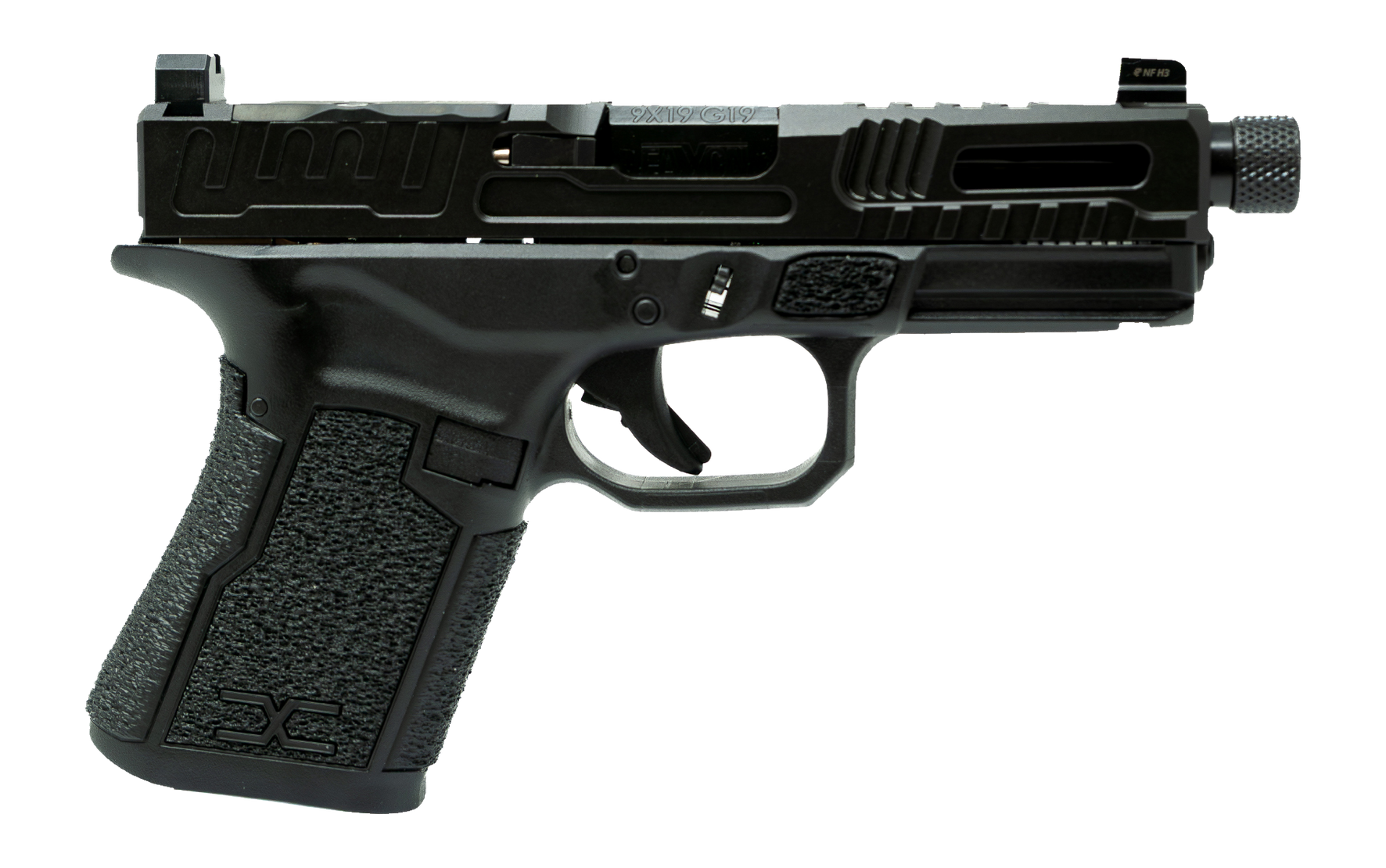 Faxon Firearms FX-19-HF-02 FX-19 Hellfire Gen 2 9mm Luger Black Threaded Barrel