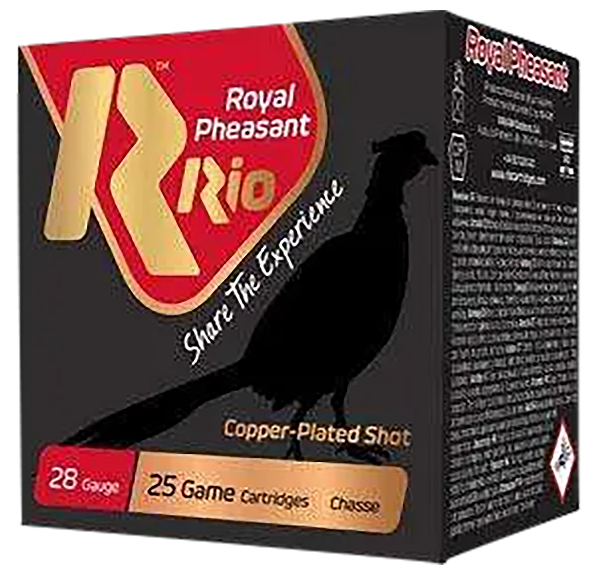 Rio Ammunition RPC285 Royal Pheasant 28Gauge 2.75" Copper 5Shot 25 Per Box/10 Case