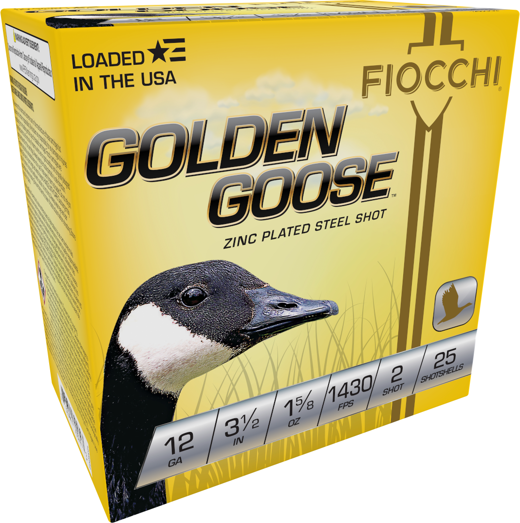 Fiocchi 1235GG2 Golden Goose 12Gauge 3.50" 1 5/8oz 2Shot 25 Per Box/10 Case